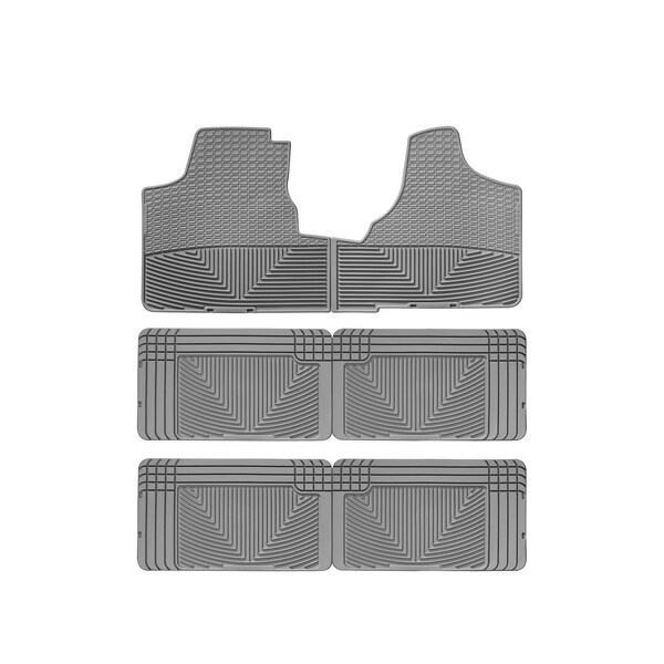 Weathertech Grey, Front, Rear, and Rear All Weather Floor Mats W38GRW25GRW25GR - main
