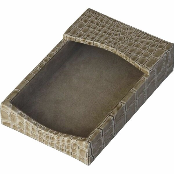 Dacasso Protacini Breeze Beige Italian Patent Leather 4 x 6 Memo Holder A6309 - main