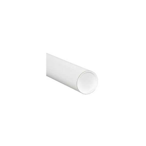 Bubblefast 4 x 18'' White Tubes with Caps, 15PK BFP4018W - main
