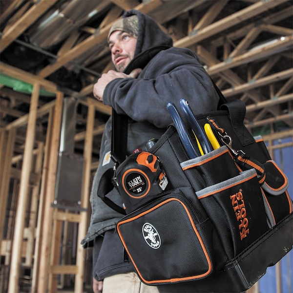 キ*ホ様 40-50S Tool Shop Sporting Goods Coサ Klein Tools Tool Bag, Tradesman Pro Tool Tote, 40 Pockets, 10-Inch