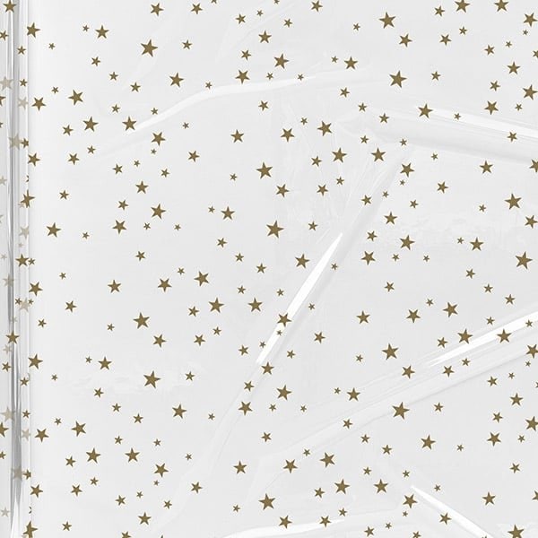 Nashville Wraps Gold Stars Cello Roll, 30x100 CR30GSR - main