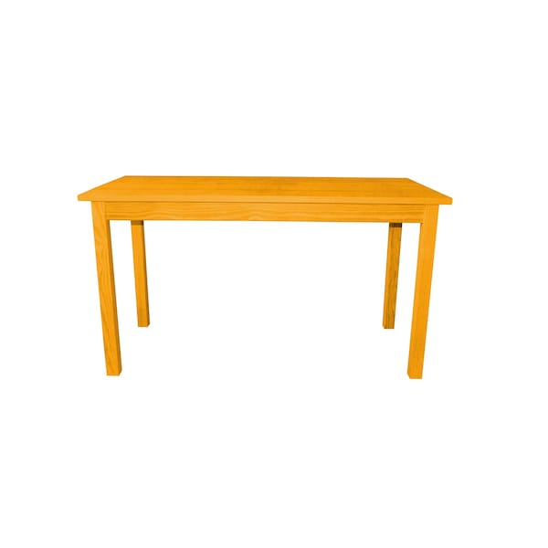 Homeroots 60" Goldenrod Solid Wood Dining Table 548922 - main