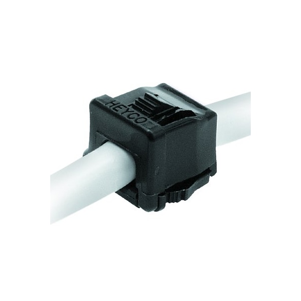Heyco ST Lockit Strain Relief Bushing for Round Cables, ST 201N Black, 50PK 1836 - main