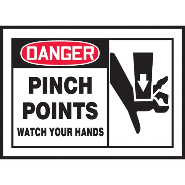 Accuform Danger Safety Label LEQM017XVE - main