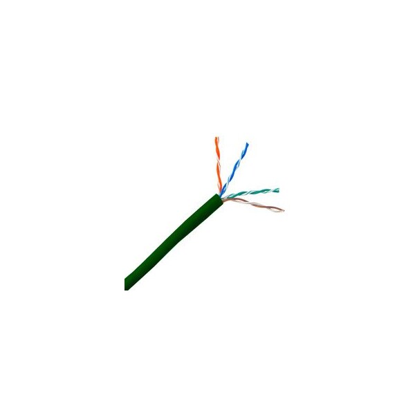 Cable Wholesale Riser Rated Cat5e Green Ethernet Cable, Solid, UTP (Unshielded Twisted Pair), POE 10X6-051TH - main