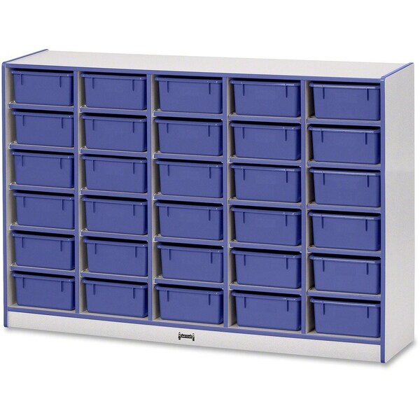 Jonti-Craft Rainbow Accents 30 Tub Mobile Storage, with Tubs, Blue 4031JCWW003 - main
