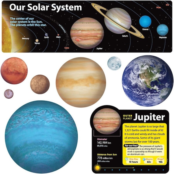 Trend Enterprises Solar System Bulletin Board Set T8014 - main