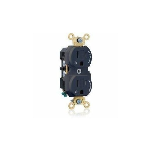 Leviton Extra Heavy Duty Controlled Duplex Receptacle 15 Amp, 125 Volt 5262-2PE - main