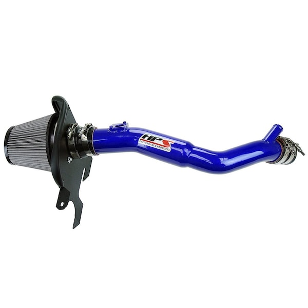 Hps Performance Air Intake Kit with Heat Shield, Blue, 827-633BL - main