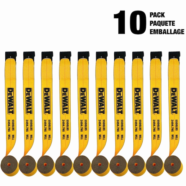 Dewalt 4" x 30' x 5500WLL W STRAP, 10PK DXBC90089-10PK - main