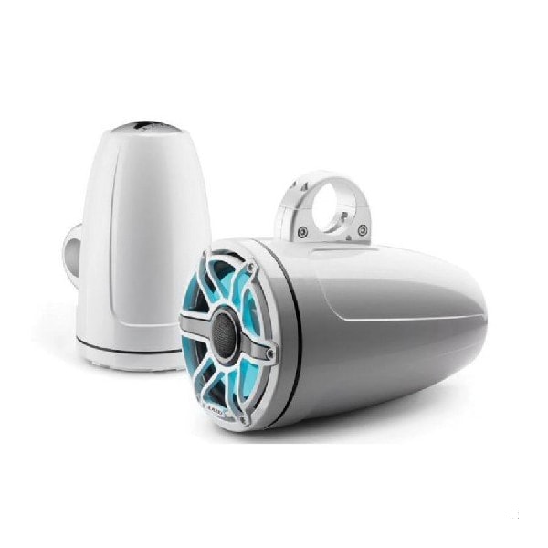 Jl Audio 8.8in Tower Speakers, Gloss White Sport Grille, RGB LED, 93665, 010-03283-00, 2PK 93665/010-03283-00 - main