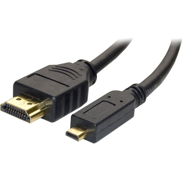 Cable Wholesale Micro HDMI Cable, High Speed with Ethernet, HDMI Male to Micro HDMI Male (Type D), 15 foot 10V3-44115 - main