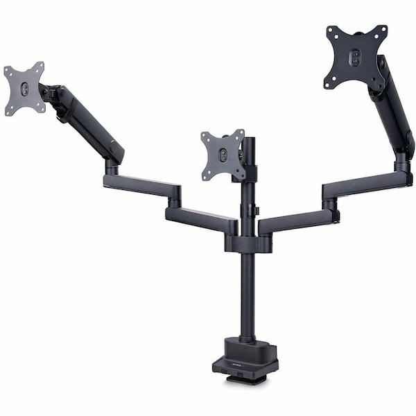 Startech.Com Triple Monitor Desk Mount For Up To Three 27in Screens, VESA 75x75/100x100, Tool-Less Arm Adjustmen 3MP2AG-MONITOR-ARM - main