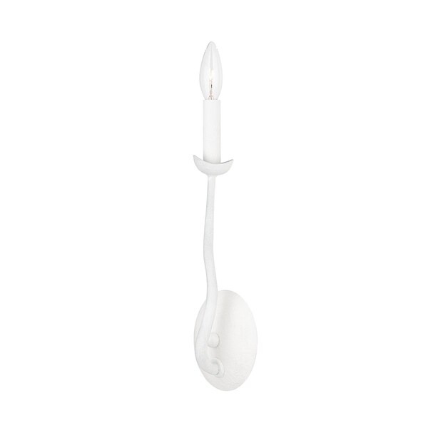 Troy Lighting Reign 1 Light Wall Sconce 5 In. Gesso White B1081-GSW - main