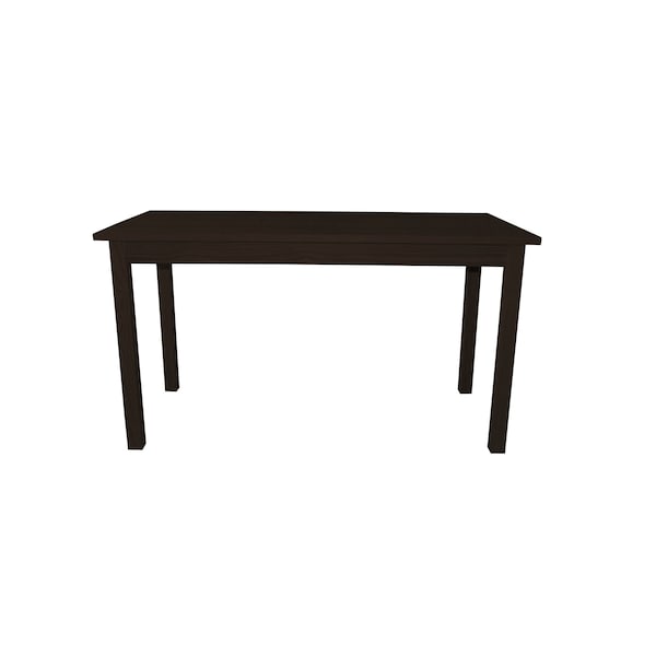 Homeroots 60" Dark Brown Solid Wood Dining Table 548924 - main