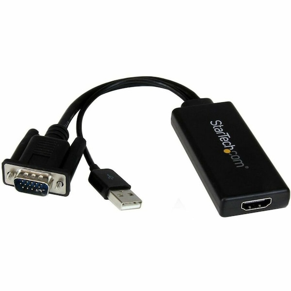Startech.Com VGA to HDMI Adapter with USB Audio & Power - Portable VGA to HDMI Converter - 1080p VGA2HDU - main