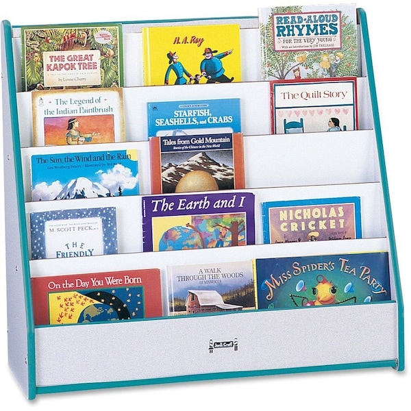 Jonti-Craft Rainbow Accents Flushback Pick-a-Book Stand, Teal 3514JCWW005 - main