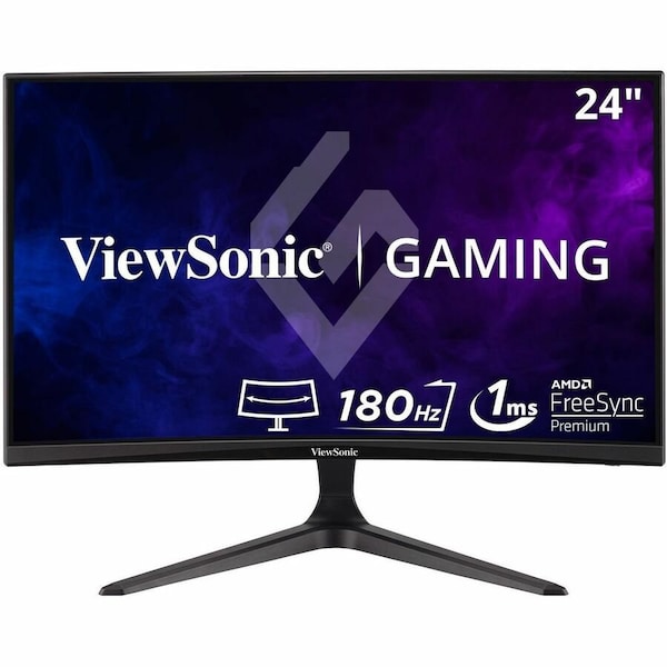 Viewsonic OMNI VX2418C 24" Class Full HD Curved Screen LED Monitor - 16:9 - Black VX2418C - main