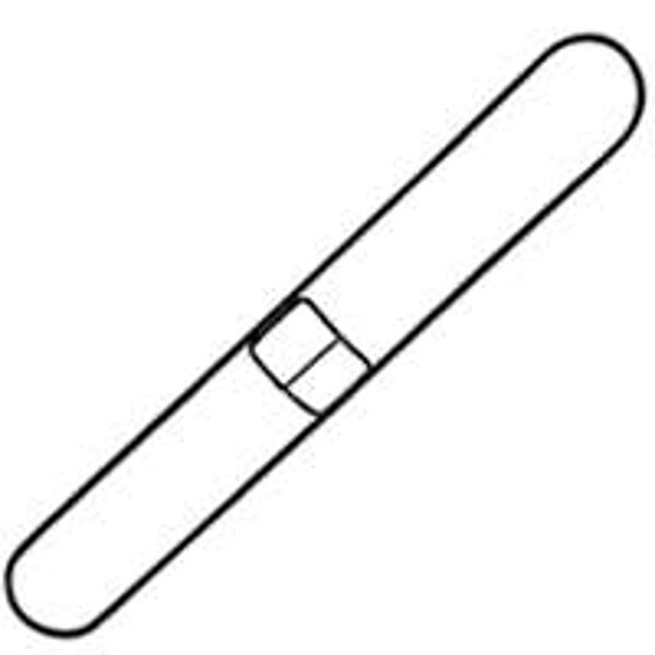 Rubbermaid Dust Mop Frame, 36 in L, 5 in W, Metal, Silver FGM255000000 - main