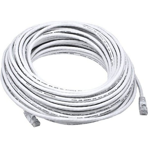 Monoprice Patch Cord, Cat 6, Booted, White, 75 ft. 5032 - main