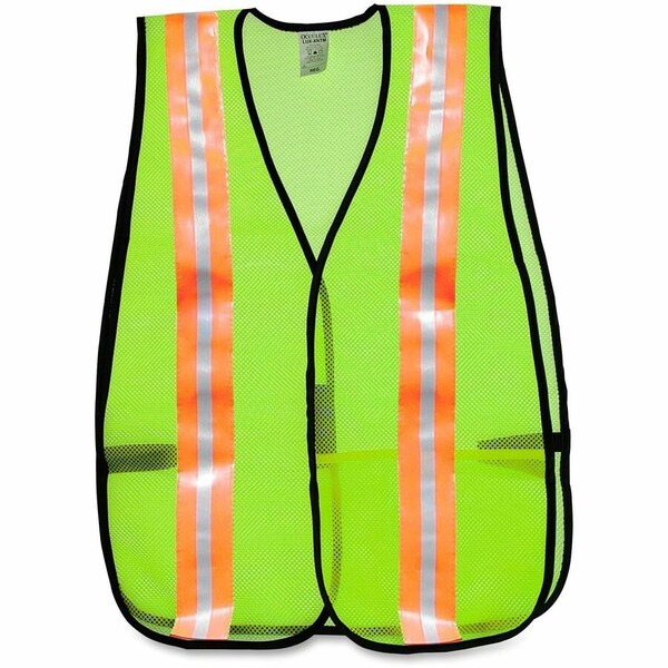 Mcr Safety Safety Vest, Mesh, Lime 81008 - main