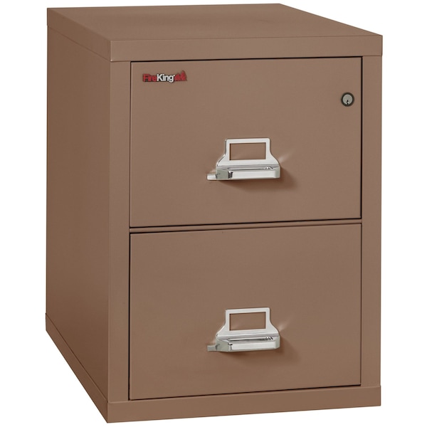 Fireking 2 Drawer, 1 Hr Fire & Impact Rated, Vertical, 31" depth Letter Tan 2-1831-CTN - main