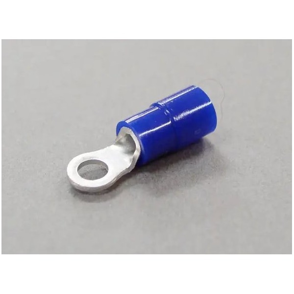 Nichifu Eco-Friendly Polycarbonate Insulated Ring Terminals, Stud #2, AWG 16-14 TMEX 2-2-BLU - main