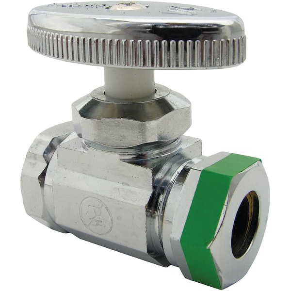 Westlake Pipe & Fittings 1/2'' FIP Inletx1/2'' IP Outlet Brass Straight Valve 6/1/7275 - main