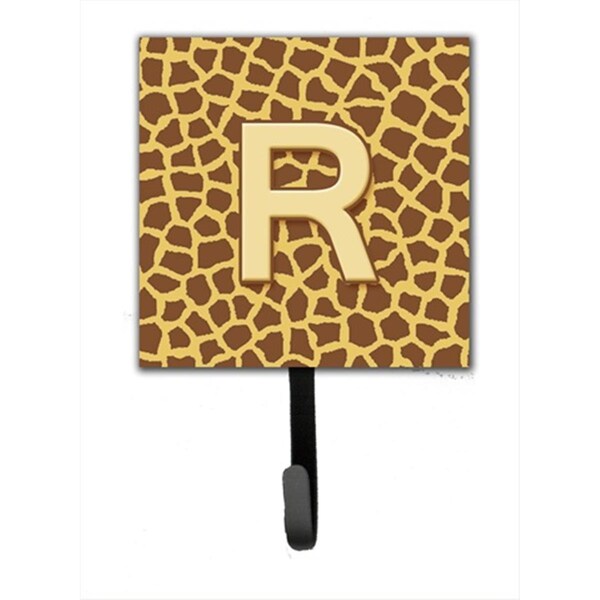 Carolines Treasures Letter R Initial Monogram - Giraffe Leash Holder Or Key Hook CJ1025-RSH4 - main