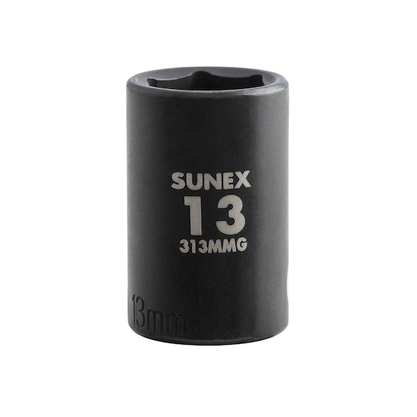 Sunex 3/8" Drive Impact Socket 6, Magnetic 3/8 in. Dr, 13mm 313MMG - main