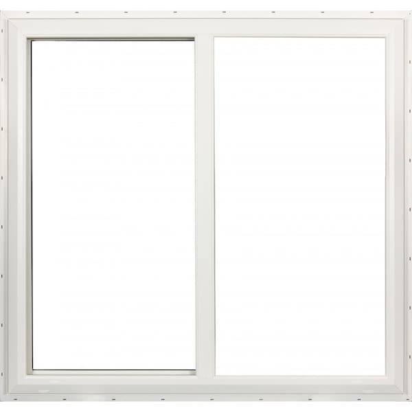 Factory 2U Windows Horizontal Sliding Impact Window 36in x 36in, White Vinyl, LowE Laminated Glass Argon Fill 803996 - main