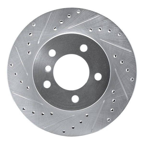 Dynamic Friction Co DFC Brake Rotor - Drilled and Slotted - Silver 631-31046L - main