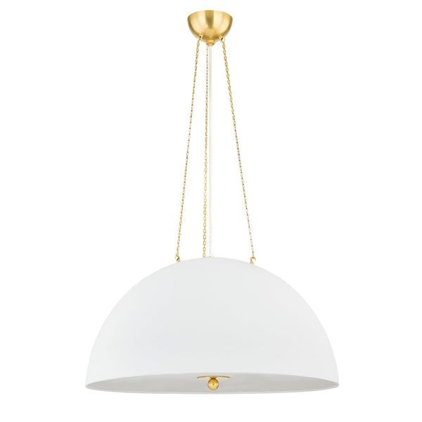 Hudson Valley Lighting Mark D. Sikes X Chiswick 4 Light Pendant 30 In. Aged Brass MDS1101-AGB/WP - main