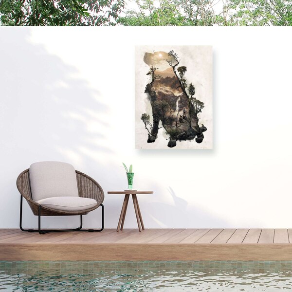 Trademark Fine Art Outdoor Canvas Art Barrett Biggers 'Labrador Retriever' Wall Art for Patios, or Gardens GRL01372-OC2432WR - main