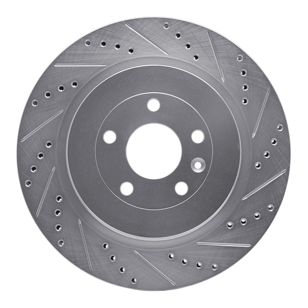 Dynamic Friction Co DFC Brake Rotor - Drilled and Slotted - Silver 631-54222R - main