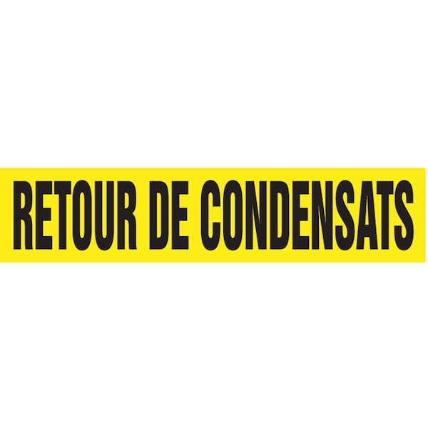 Accuform FRENCH PIPE MARKER RETOUR DE CRPK237STB - main