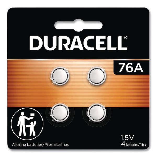 Duracell Specialty Alkaline Batteries, 76A, 1.5 V, 4PK PX76A675B4PK - main