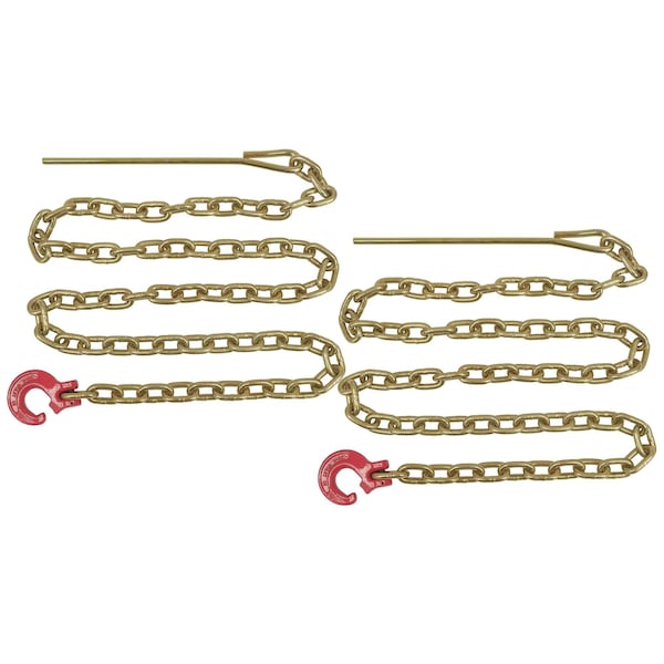 Mytee Products Winch Choker Chain 5/16in x 7ft & Choker Hook w/ Steel Probe Stake 14in Long, 2PK LCH51607-PROBEx2 - main