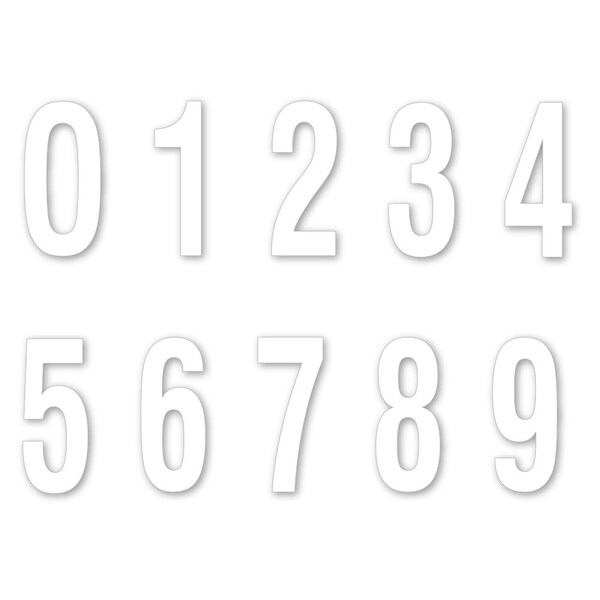 Accuform MAGNETIC CHARACTERS NUMBER SET NAM824WT - main