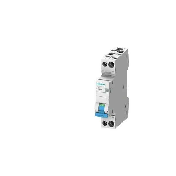 Siemens Device circuit breaker 1-pole with auxiliary switch NO contact Characteristic 5SY1706-4 - main