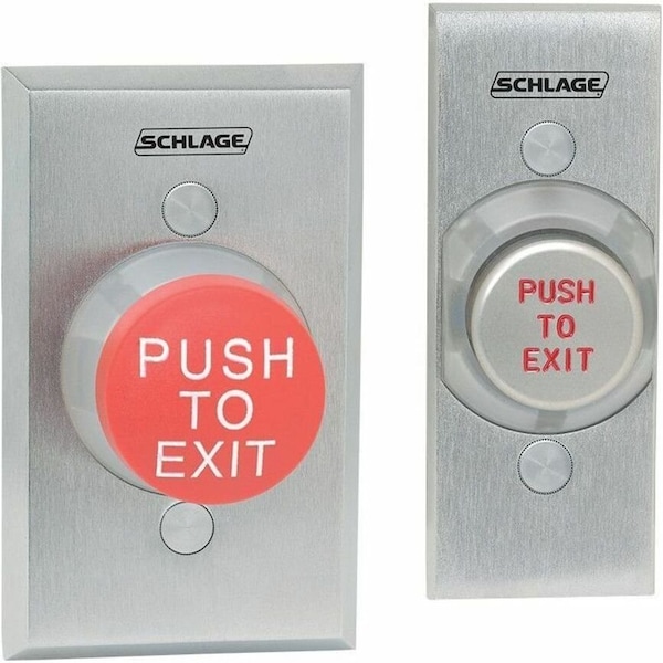 Schlage Electronics Standard Push Button, Red, Steel 623RD - main