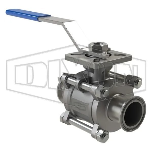 Dixon 0.5 in 3 pc BV, PTFE, C XC, 60Deg VPORT, CONTROL BV2LV-050CC-A - main