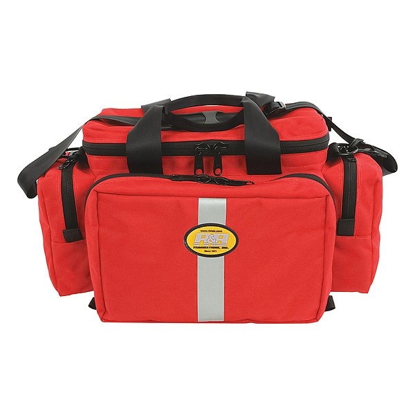 R&B Fabrications Trauma Bag, Cordura Nylon, 18 in L, 14 in W, Red RB-A500X-RD-A - main
