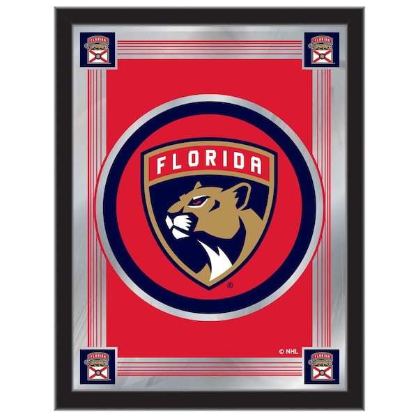 Holland Bar Stool Co Florida Panthers 17" x 22" Logo Mirror MLogoFlaPan - main