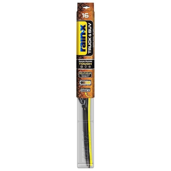 Rain-X Truck & SUV Wiper Blade, Beam Blade, 16 in L Blade, Synthetic Rubber 870216 - main
