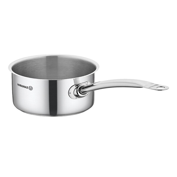 Korkmaz Gastro Proline 4.5 Liter Stainless Steel Saucepan in Silver A2703 - main