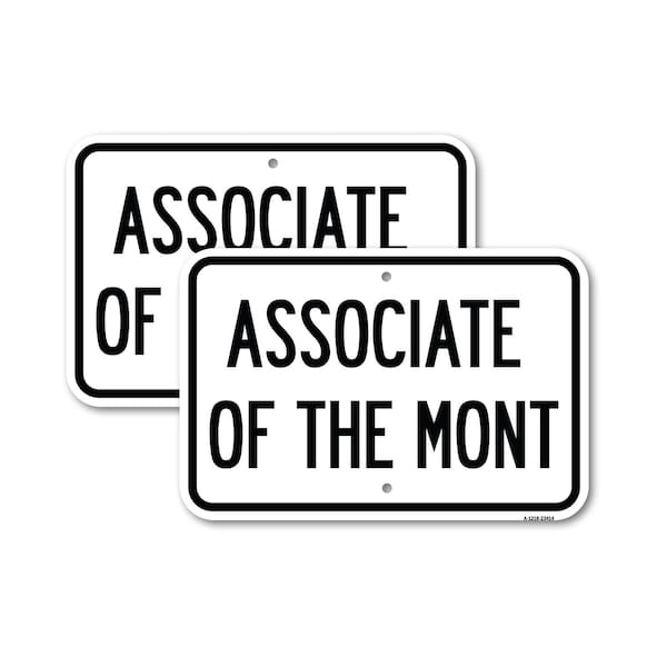 Signmission Associate of the Month, 12'' X 18'' 2 Signs, Heavy Gauge Aluminum, 2PK A-1218-2PACK-23414 - main