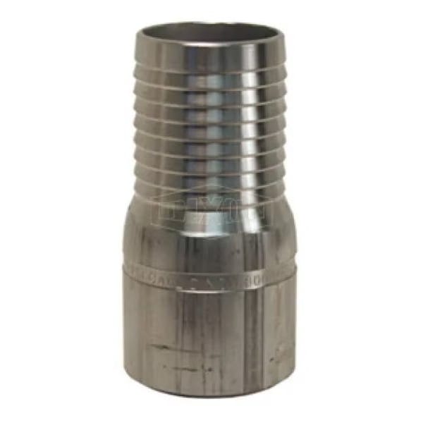 Dixon The Right Connection King Combination Nipple, 1 x 1-5/16 in, Hose Barb x Beveled End, Aluminum, Dom ASTB10 - main