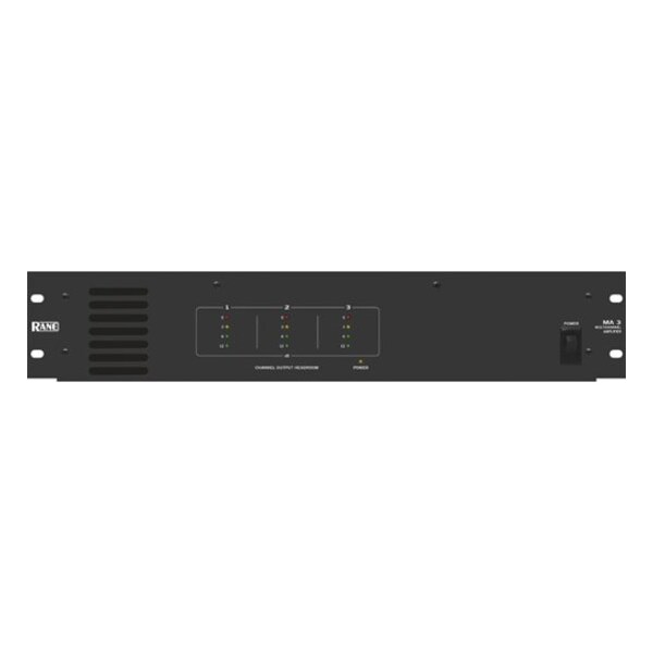 Rane Three-channel amplifier designed to operate reliably in commercial environments MA3 - main