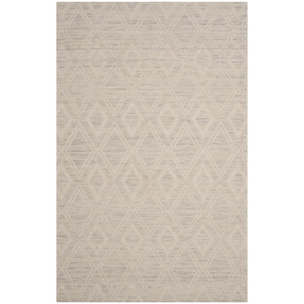 Safavieh 6 x 9 ft. Marbella Hand Woven Medium Rectangle Area RugSilver & Ivory MRB312A-6 - main
